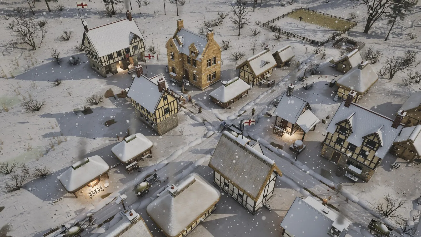 The village under snow